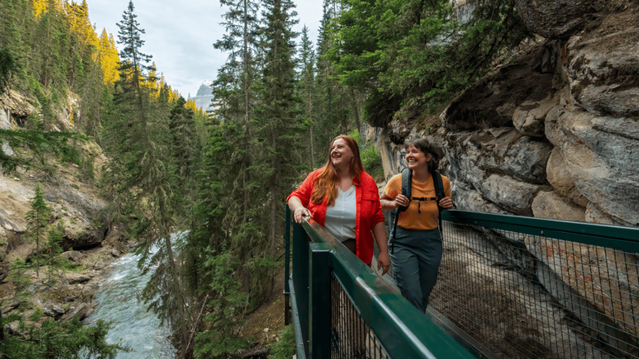 <1-Day> Canadian Rockies Hiking & Highlights Tour | Lake Louise, Moraine Lake, Johnston Canyon & Banff Town | English Guided Tour from Calgary / Canmore / Banff